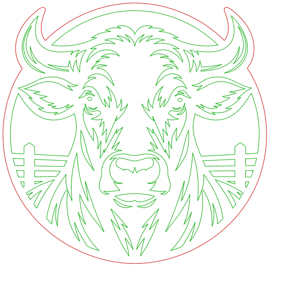 Bull head cut file